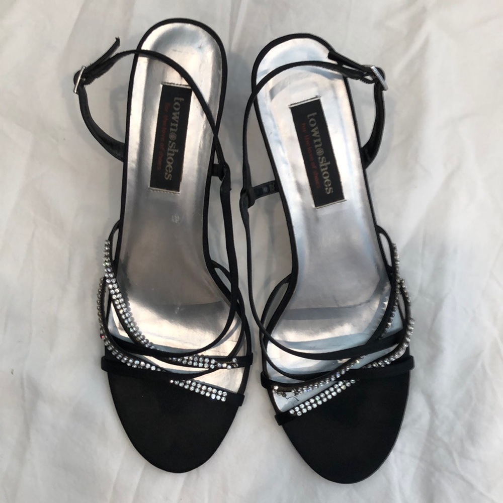 Pair of size 11 Town Shoes Rhinestone sandals
